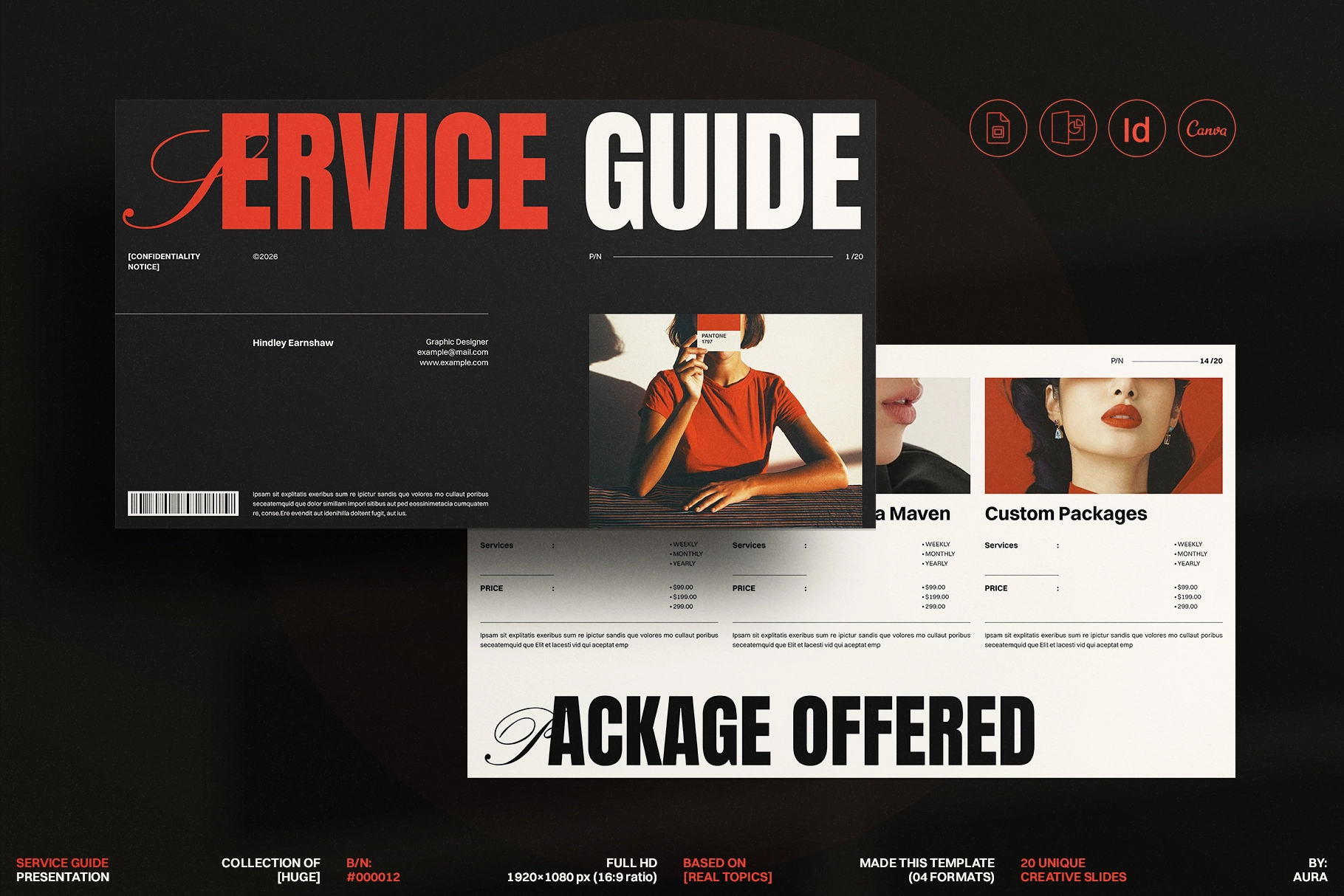 Services and Pricing Guide Presentation Template