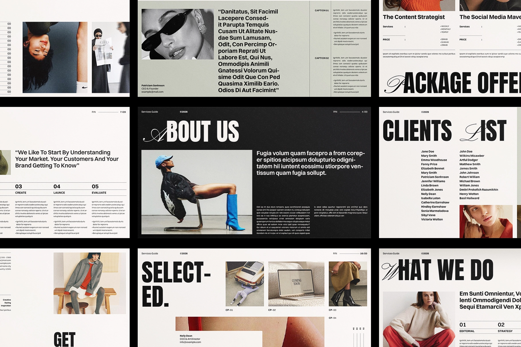 Services and Pricing Guide Presentation Template