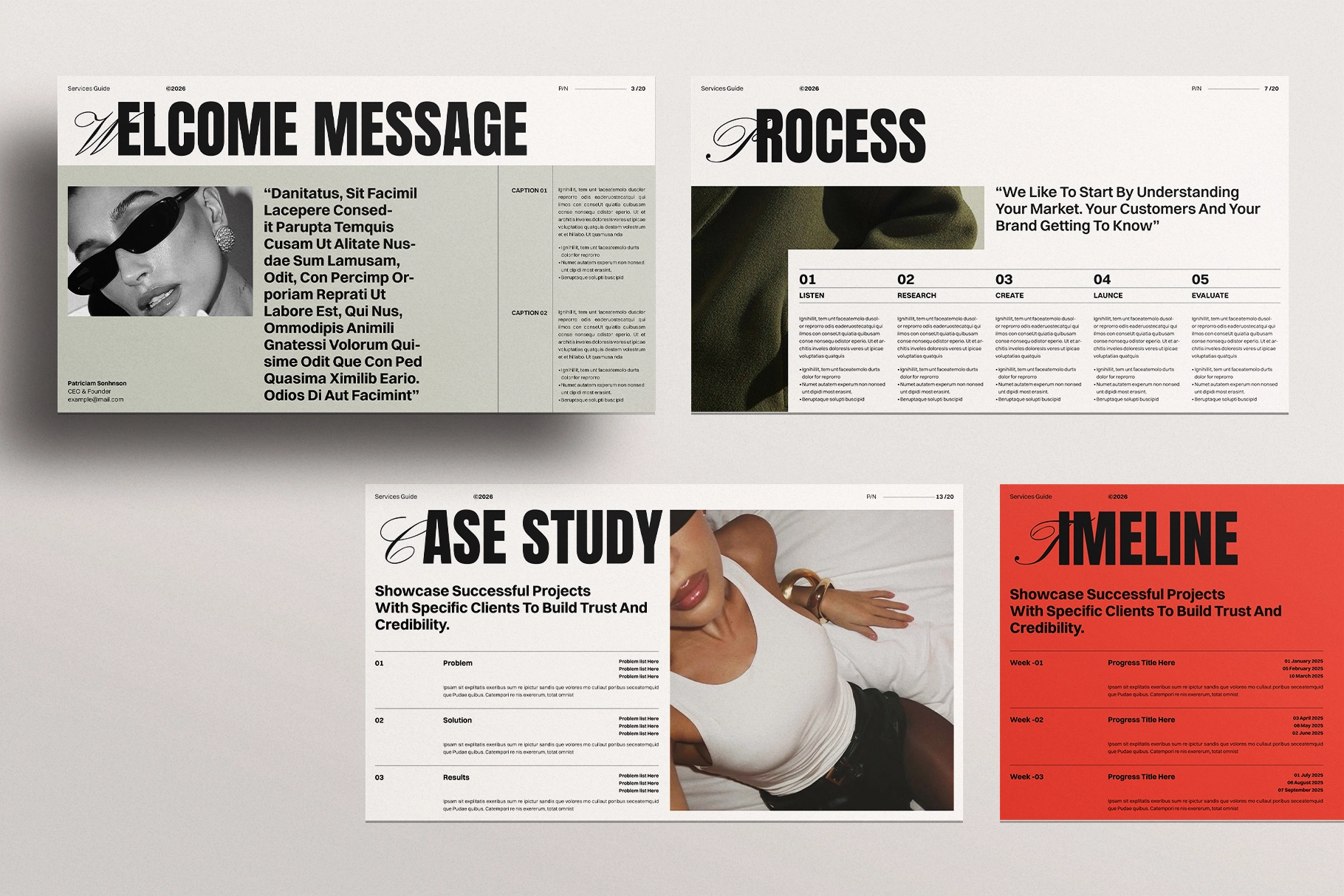 Services and Pricing Guide Presentation Template