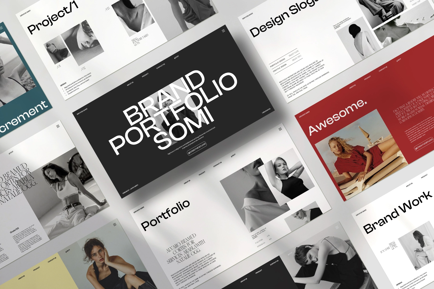 Brand Portfolio Somi Presentation Template