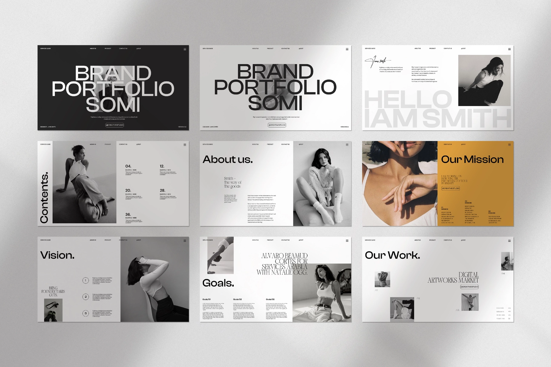Brand Portfolio Somi Presentation Template