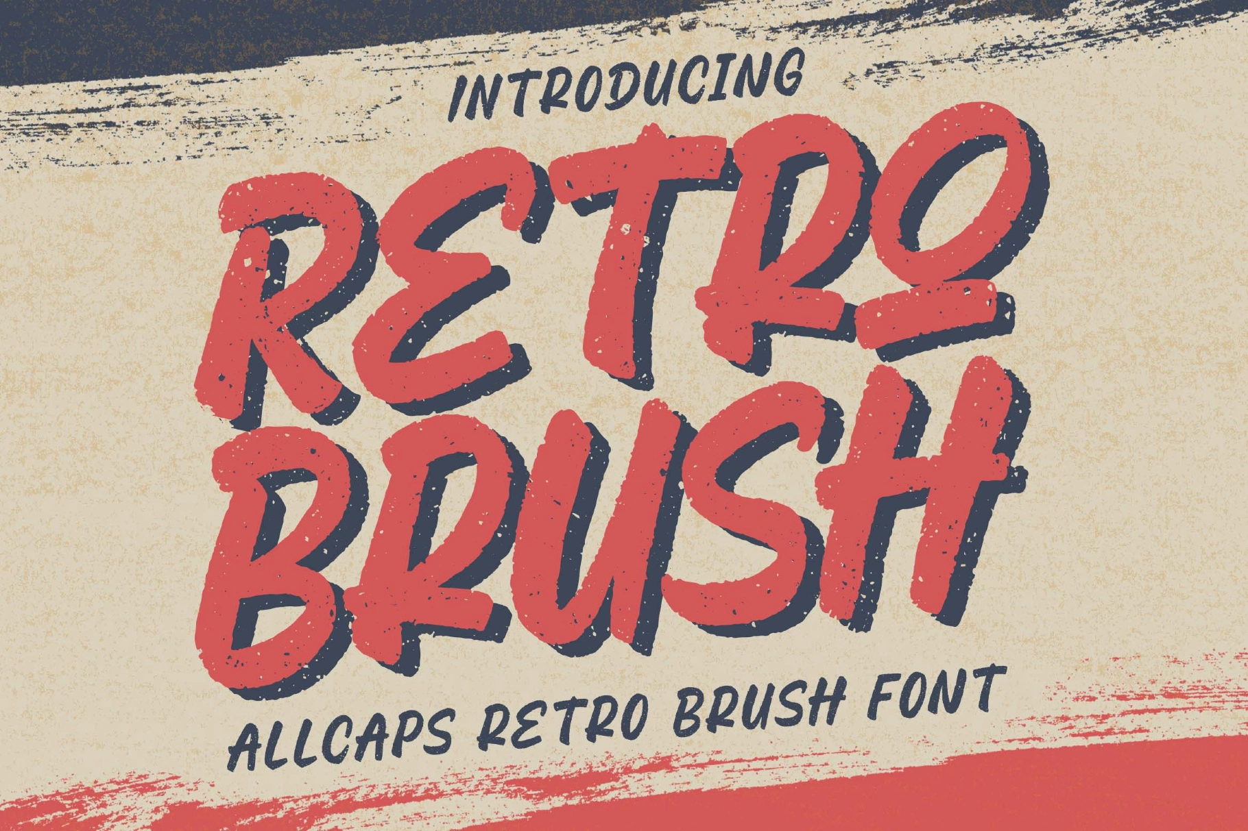 Retro Brush Font