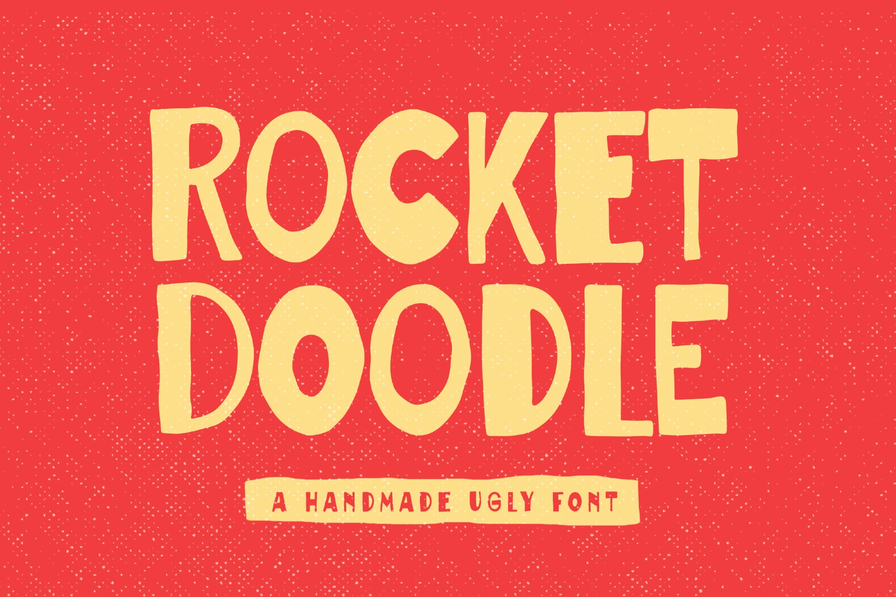 Rocket Doodle a Handwriting Ugly Font