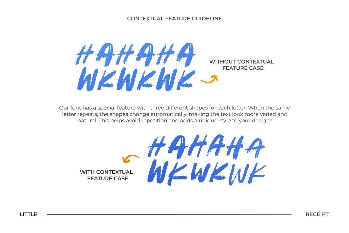 Little Receipt - Rough Brush Font