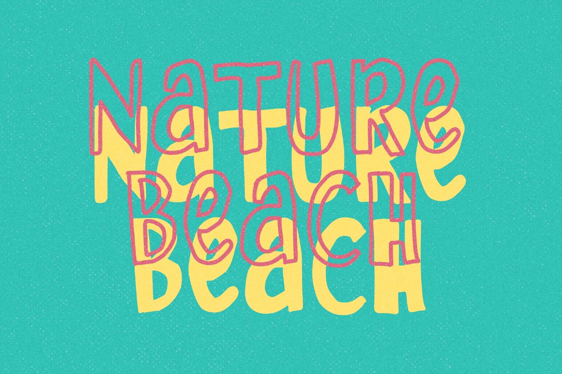 Salty Coast a Playful Ugly Font