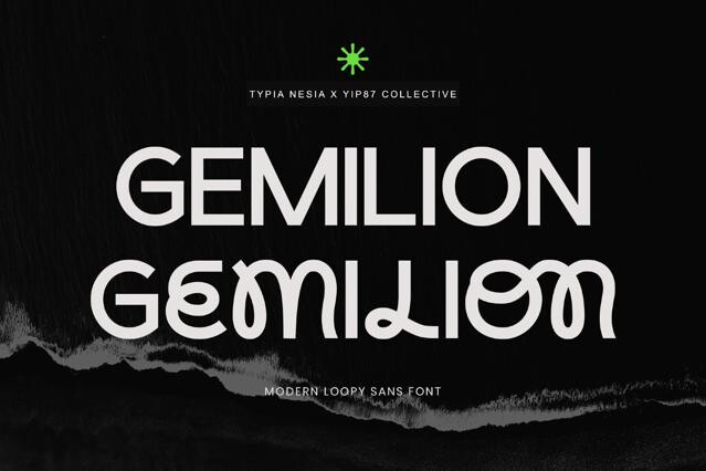 Gemilion - Loopy Bold Sans