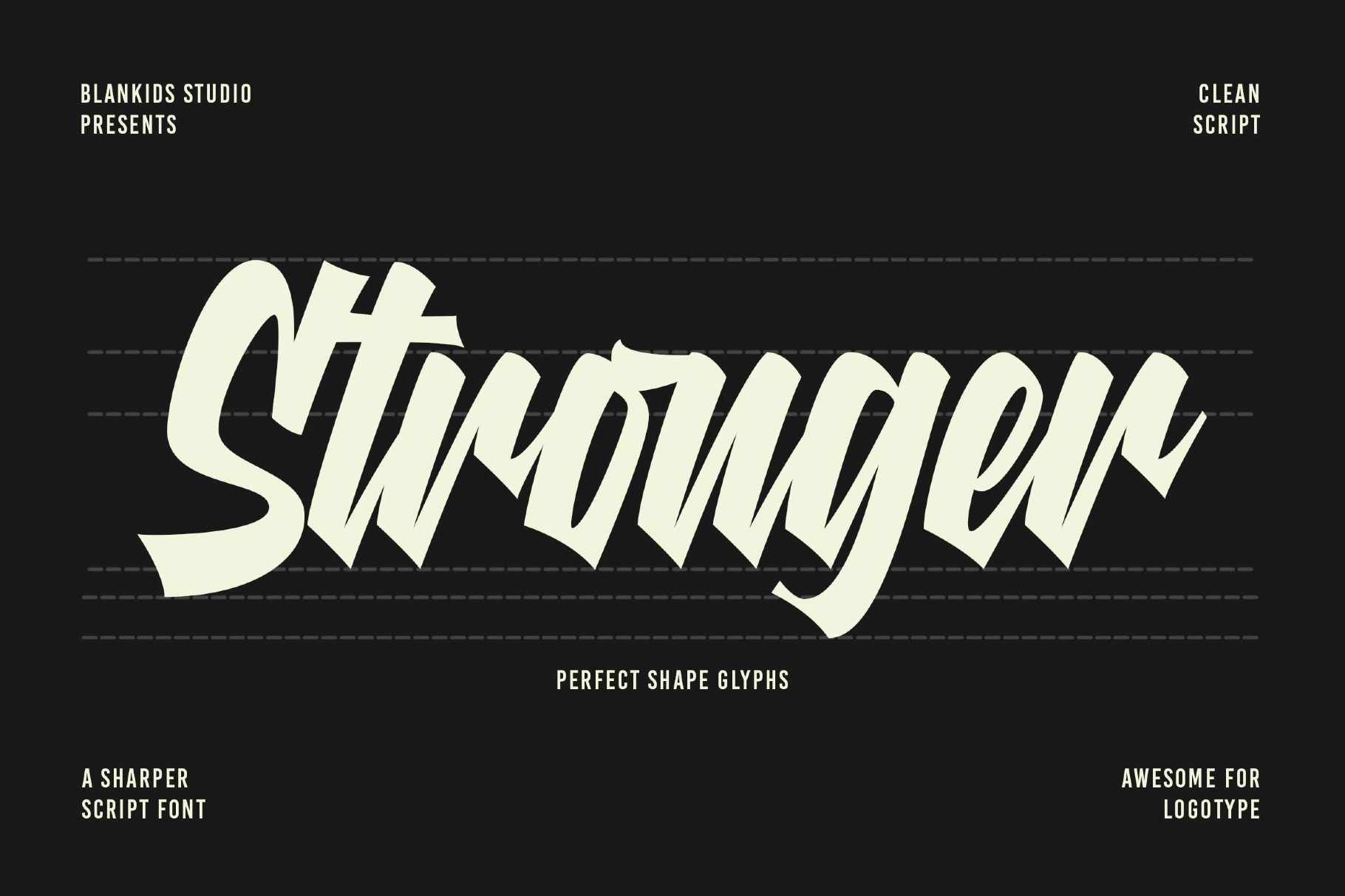 Richline a Sharper Script Font