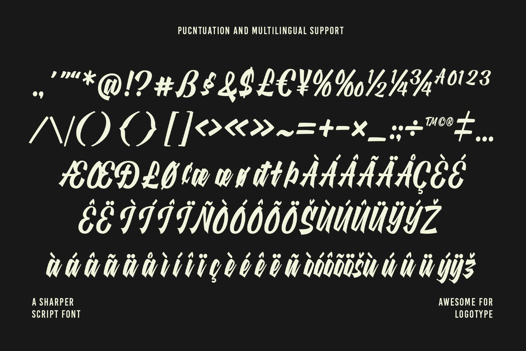 Richline a Sharper Script Font