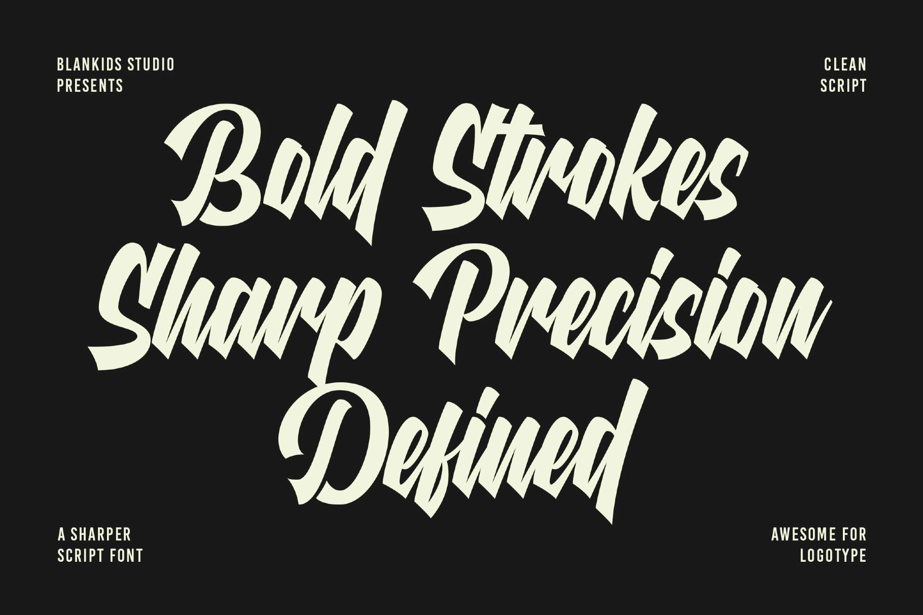 Richline a Sharper Script Font