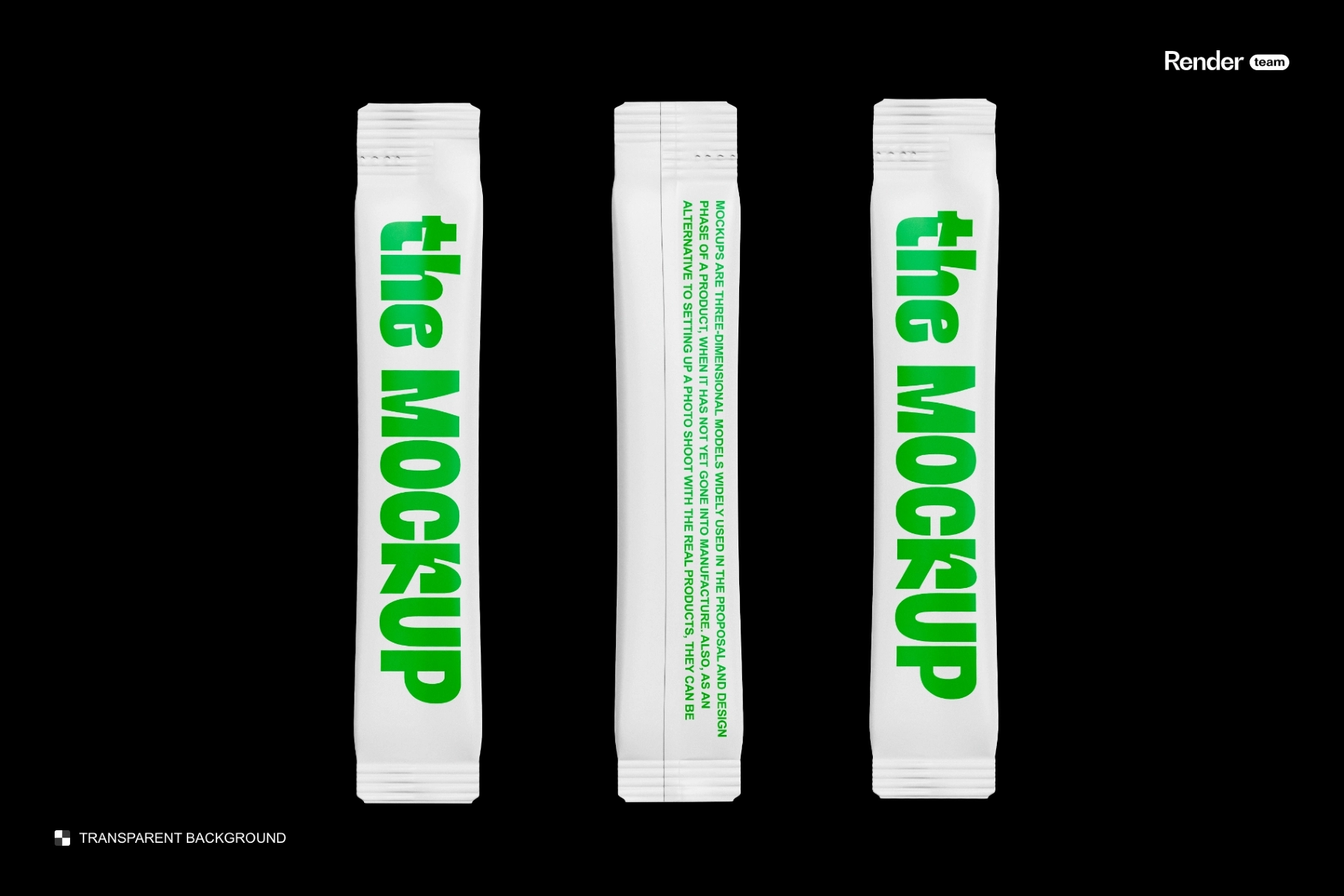 Sachet Box Mockup Set