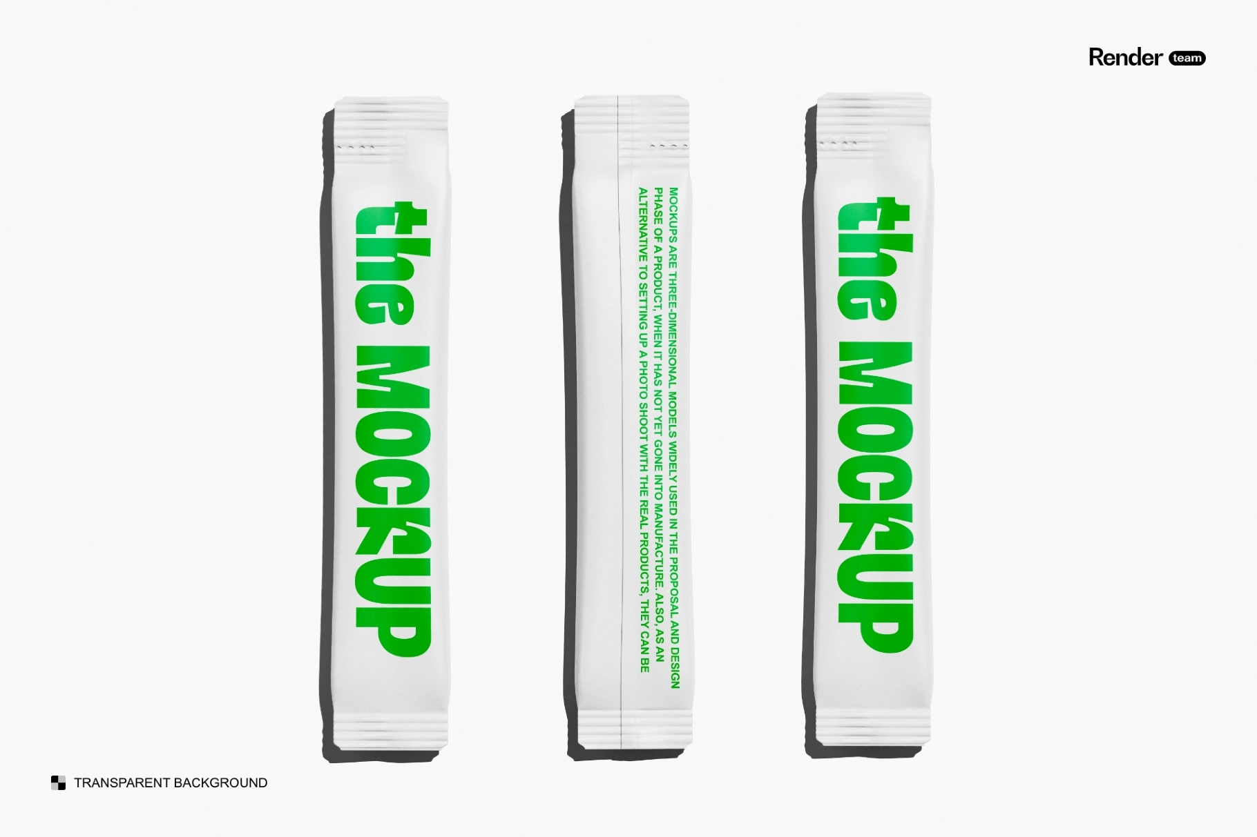 Sachet Box Mockup Set