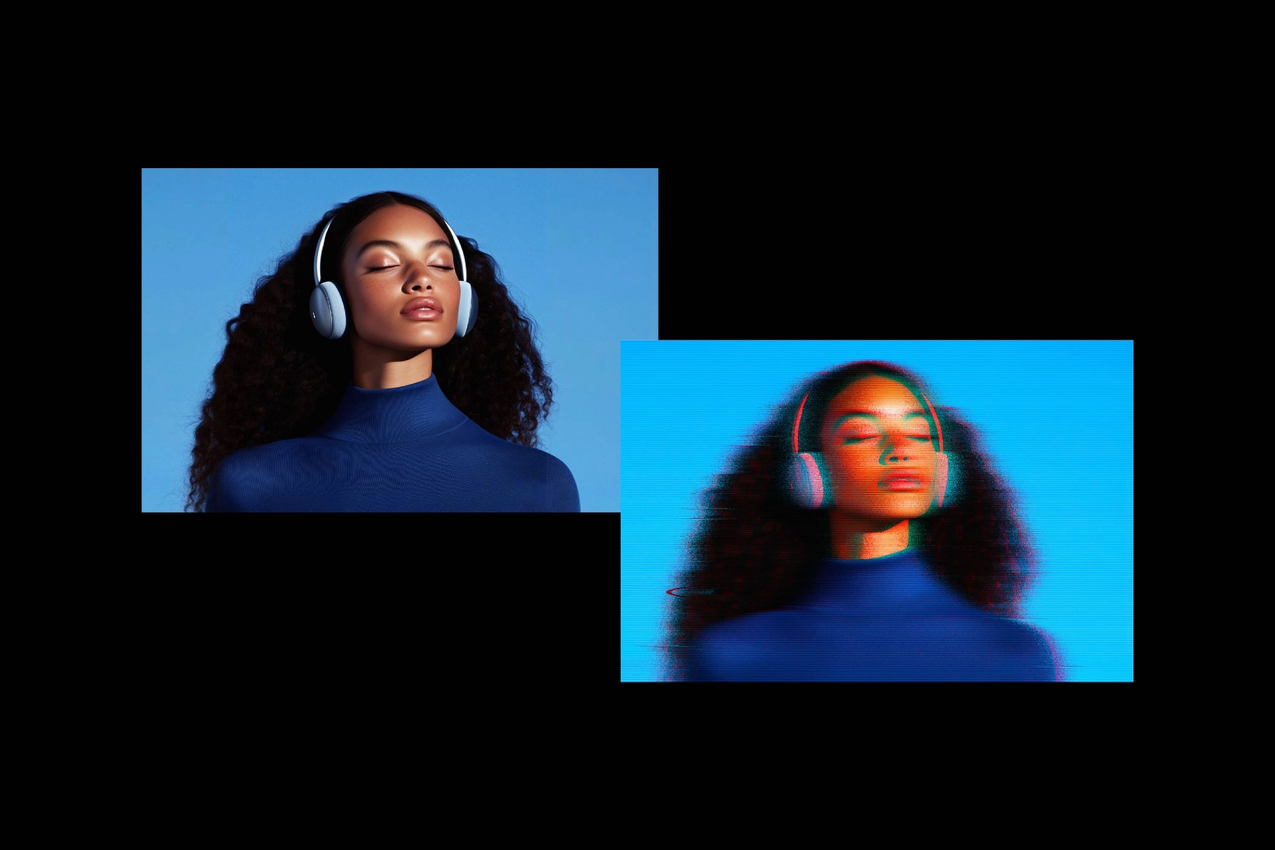 Noisy Glitch Photo Effect