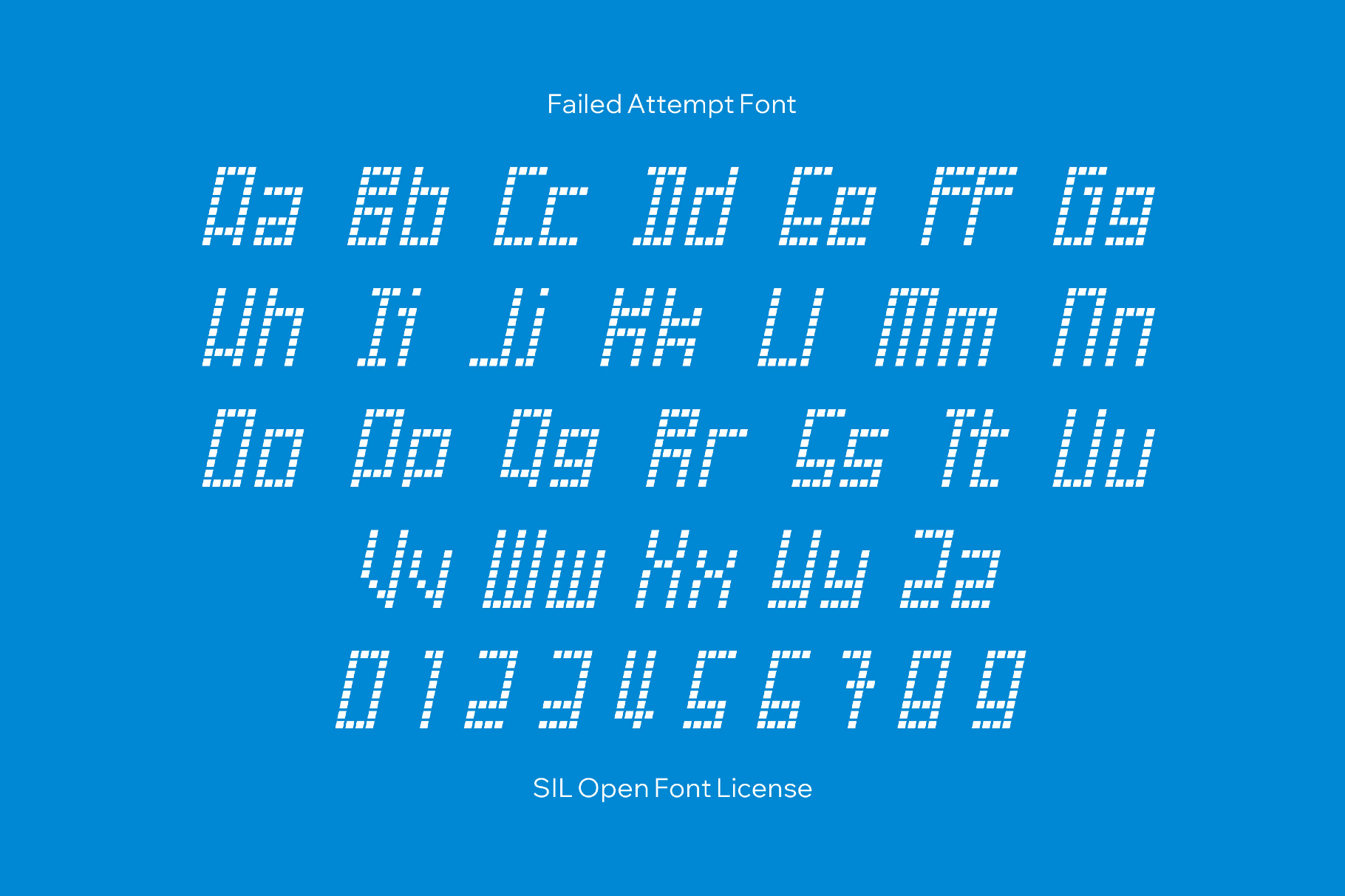 Failed Attempt Font