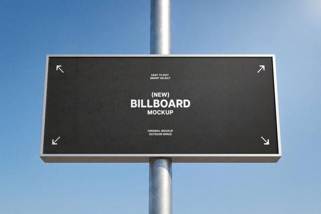 Wide Daylight Billboard Mockup
