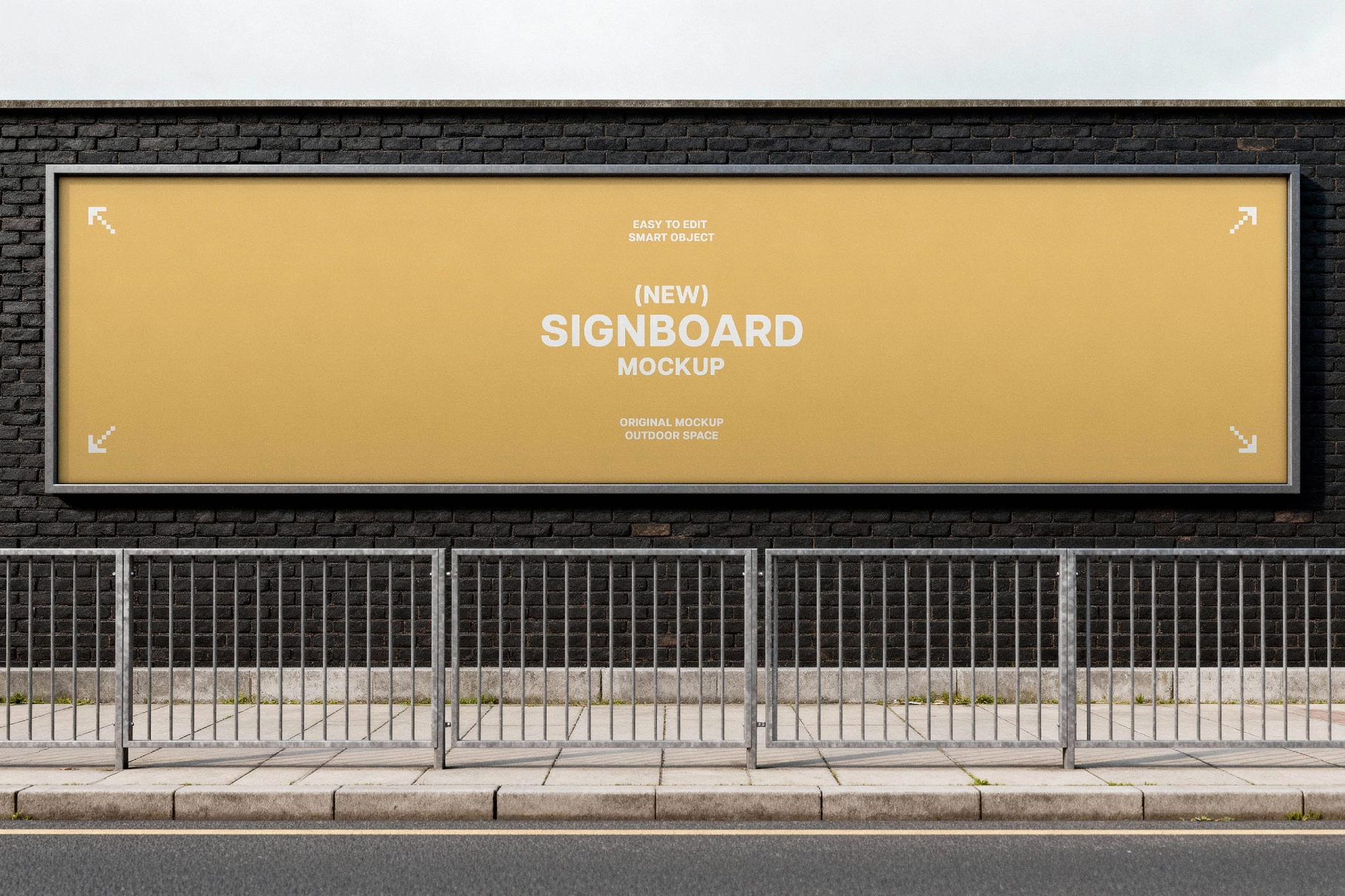 Roadside Signboard Mockup