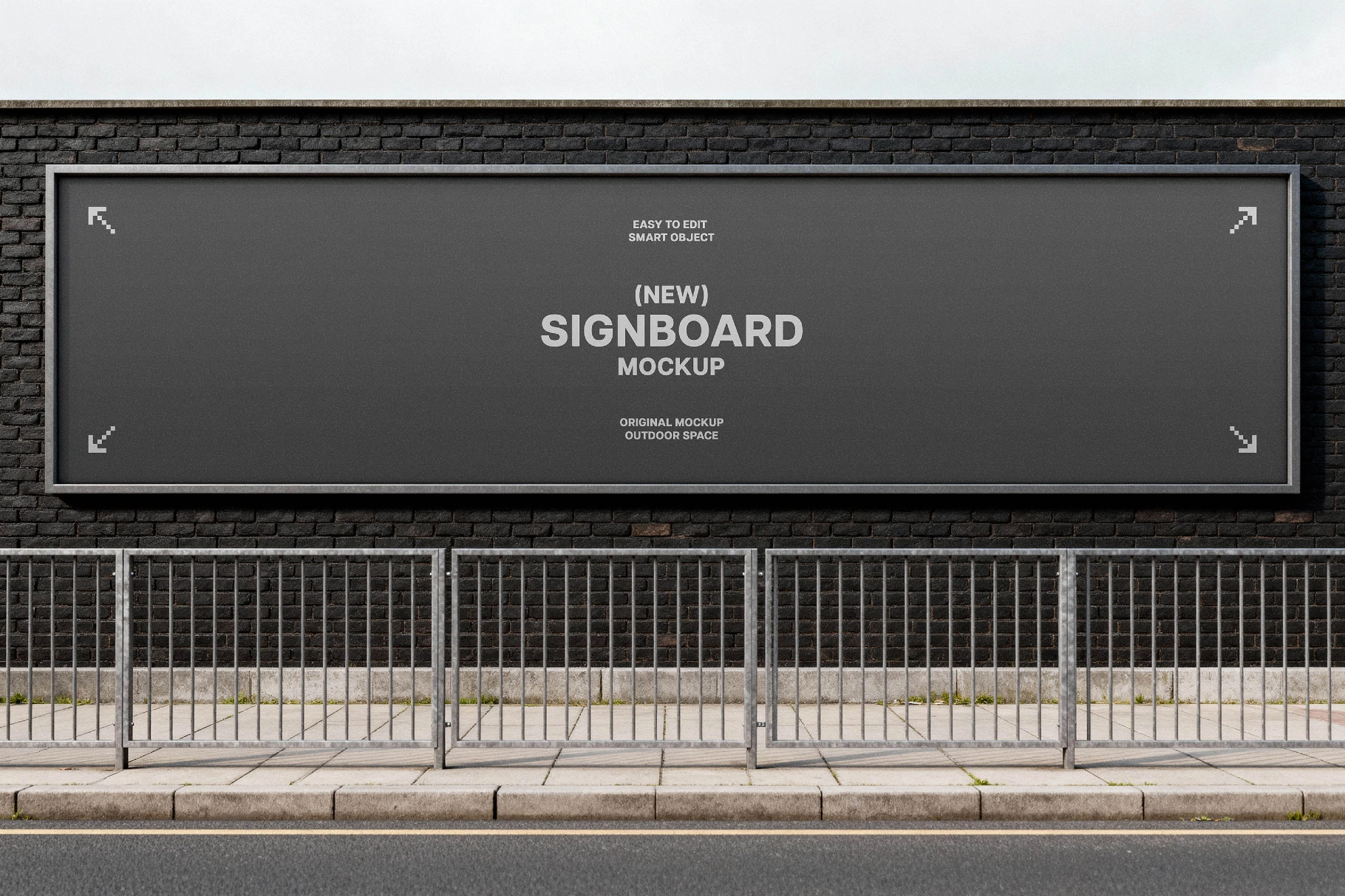 Roadside Signboard Mockup