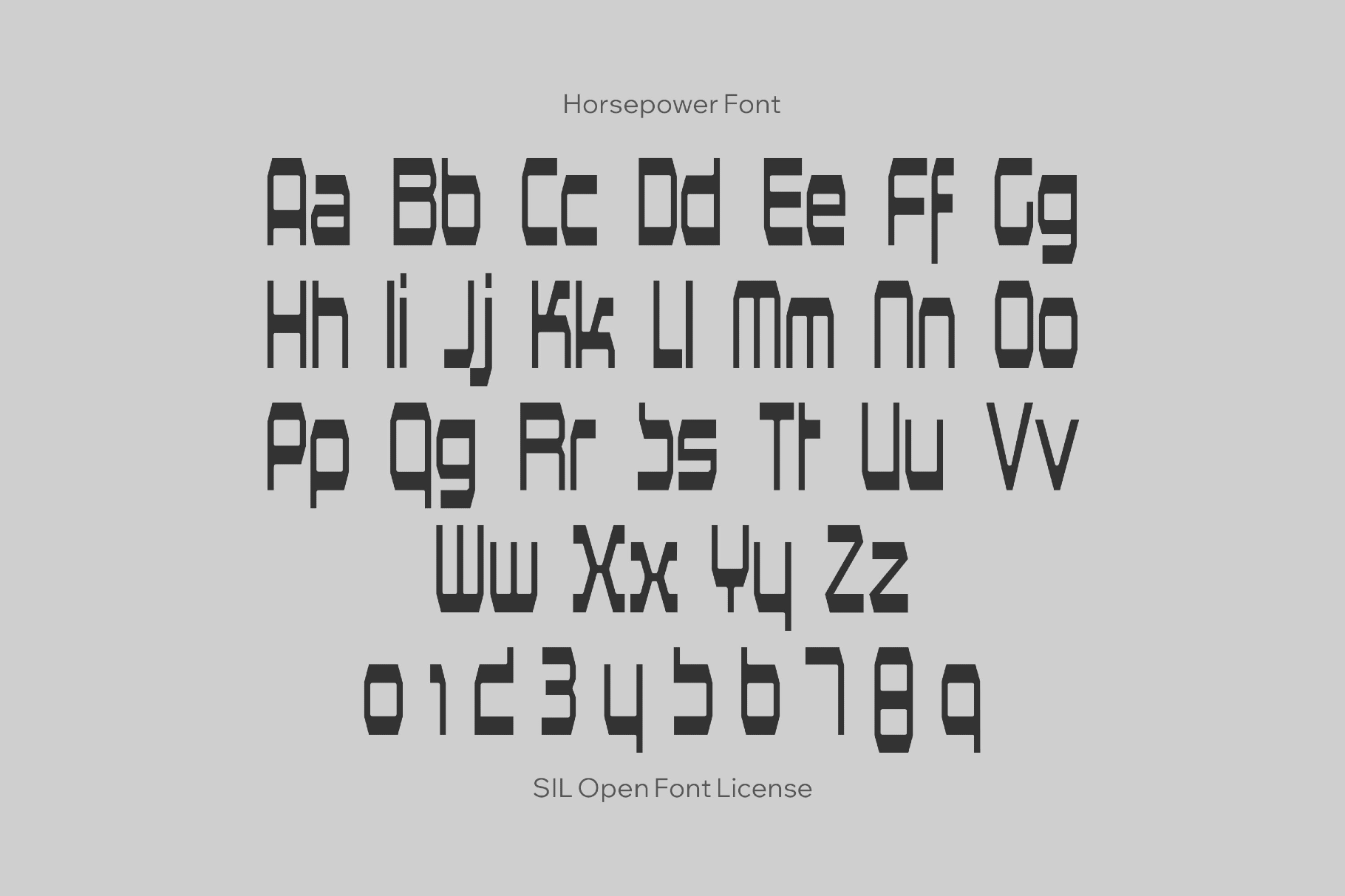 Horsepower Font