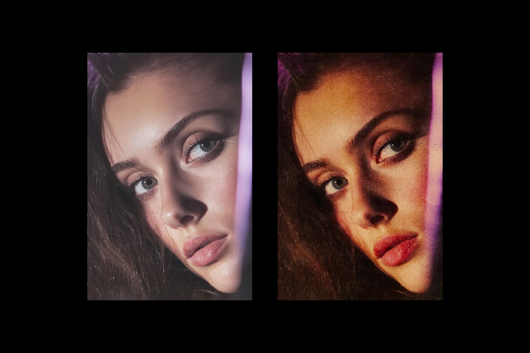 Vintage Printed Vibe Effect