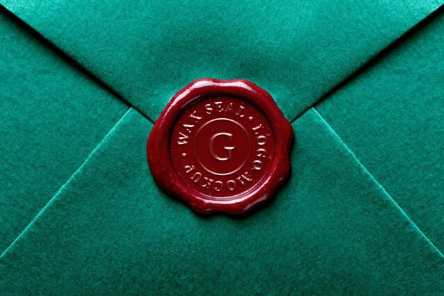 Wax Seal Logo Mockup