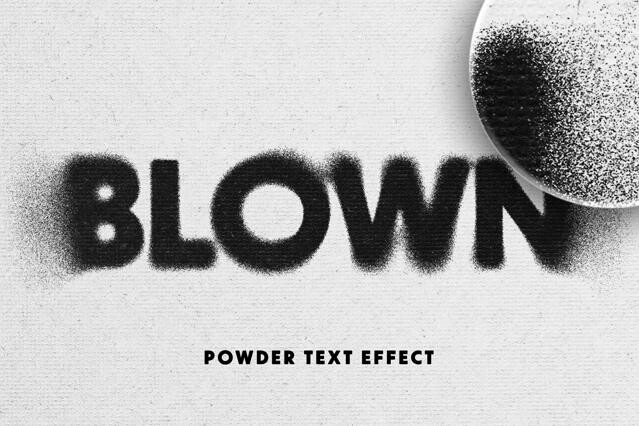 Powder Text Effect