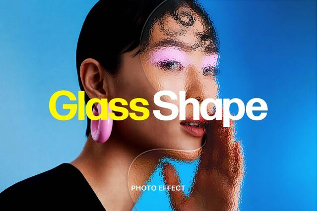 Glass Shape Photo Effect