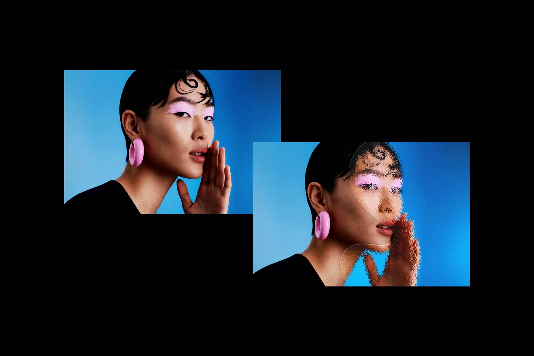 Glass Shape Photo Effect