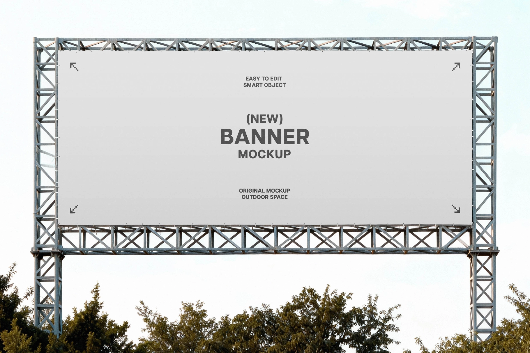 Festival Stage Truss Banner Mockup