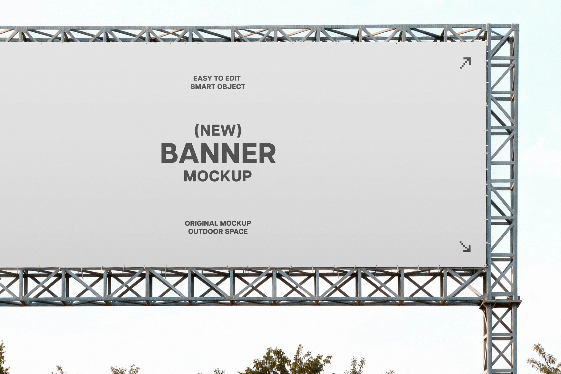 Festival Stage Truss Banner Mockup