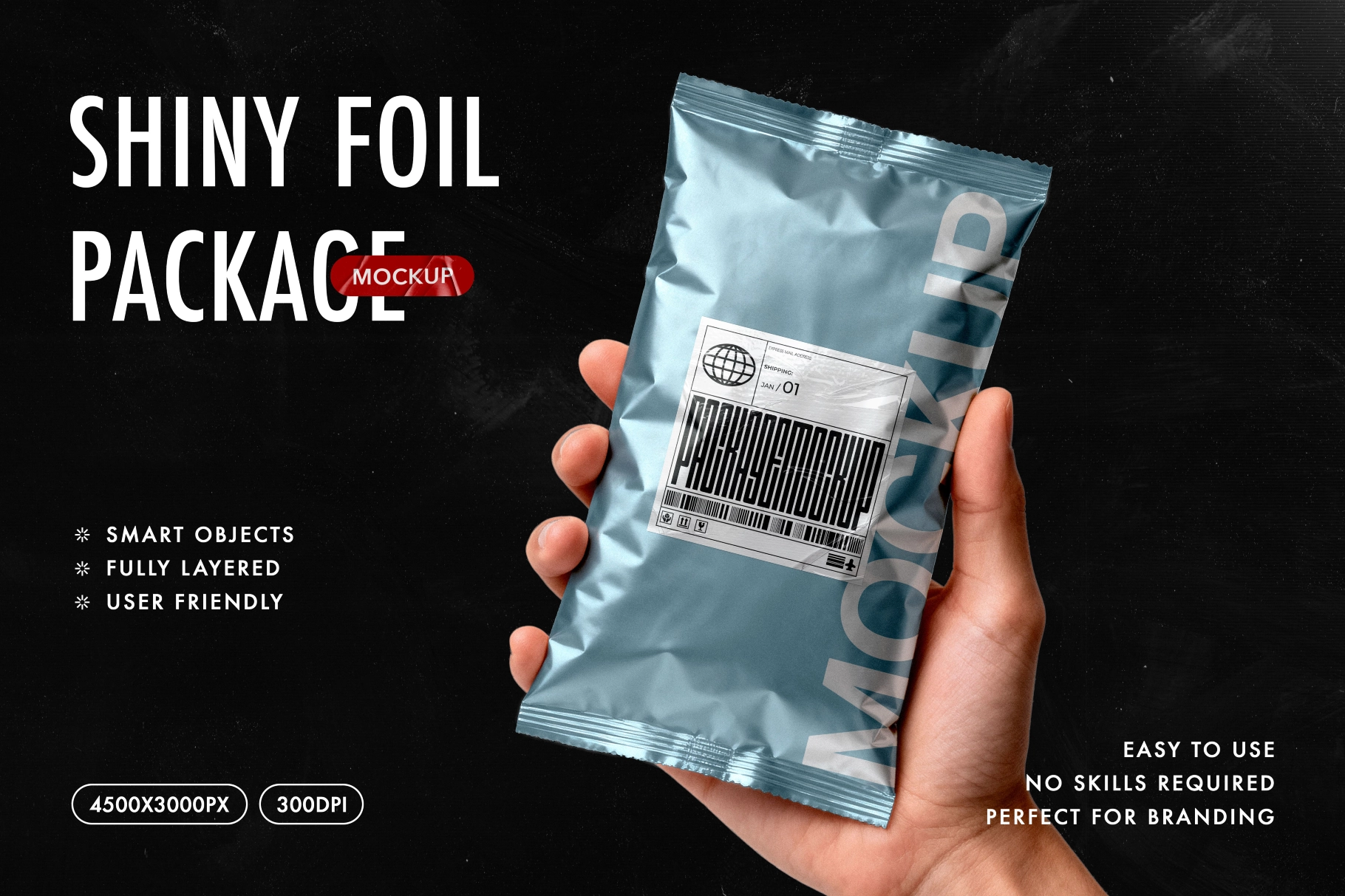 Foil Package Mockup
