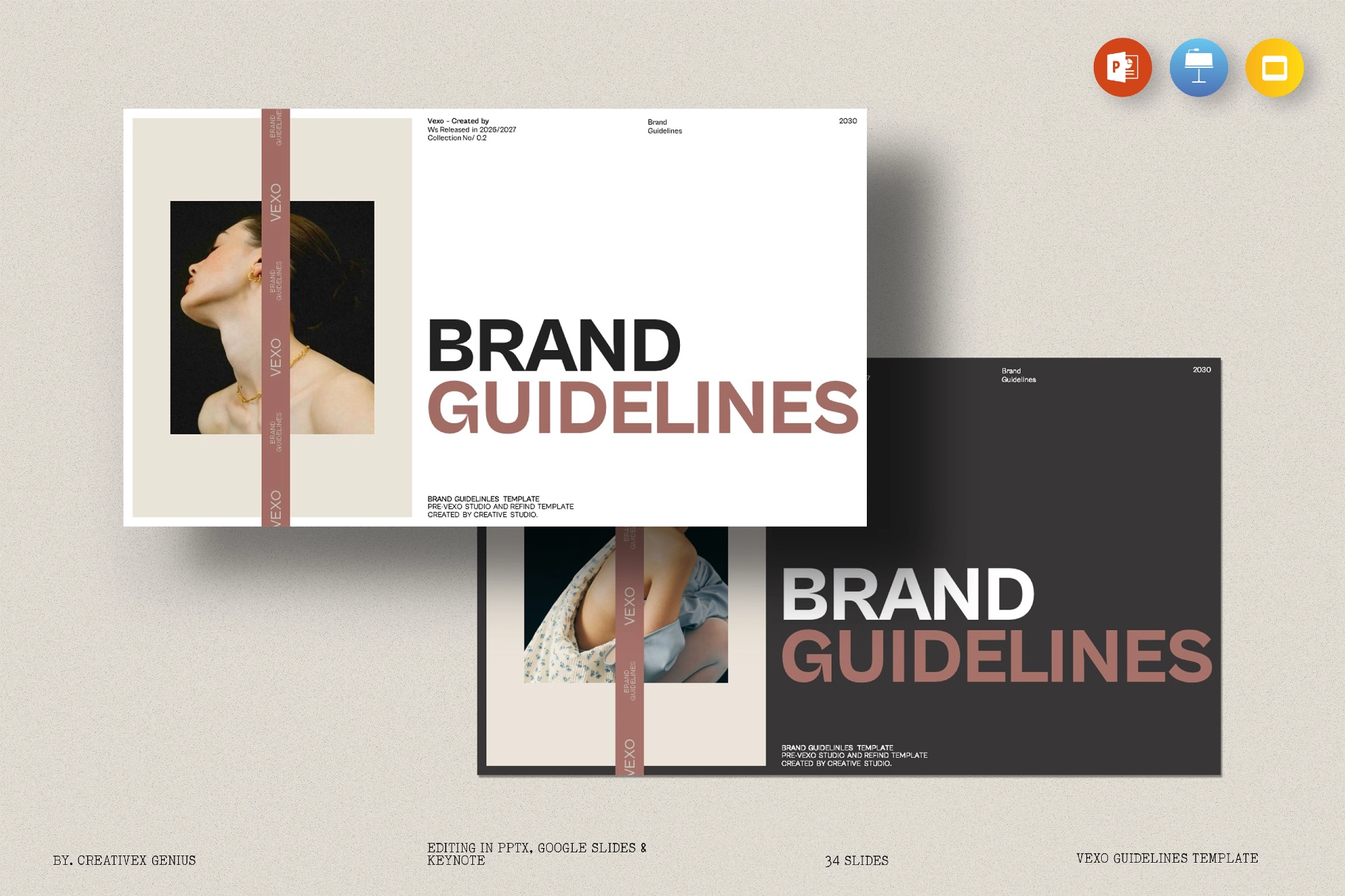 Vexo Brand Guidelines Presentation Template