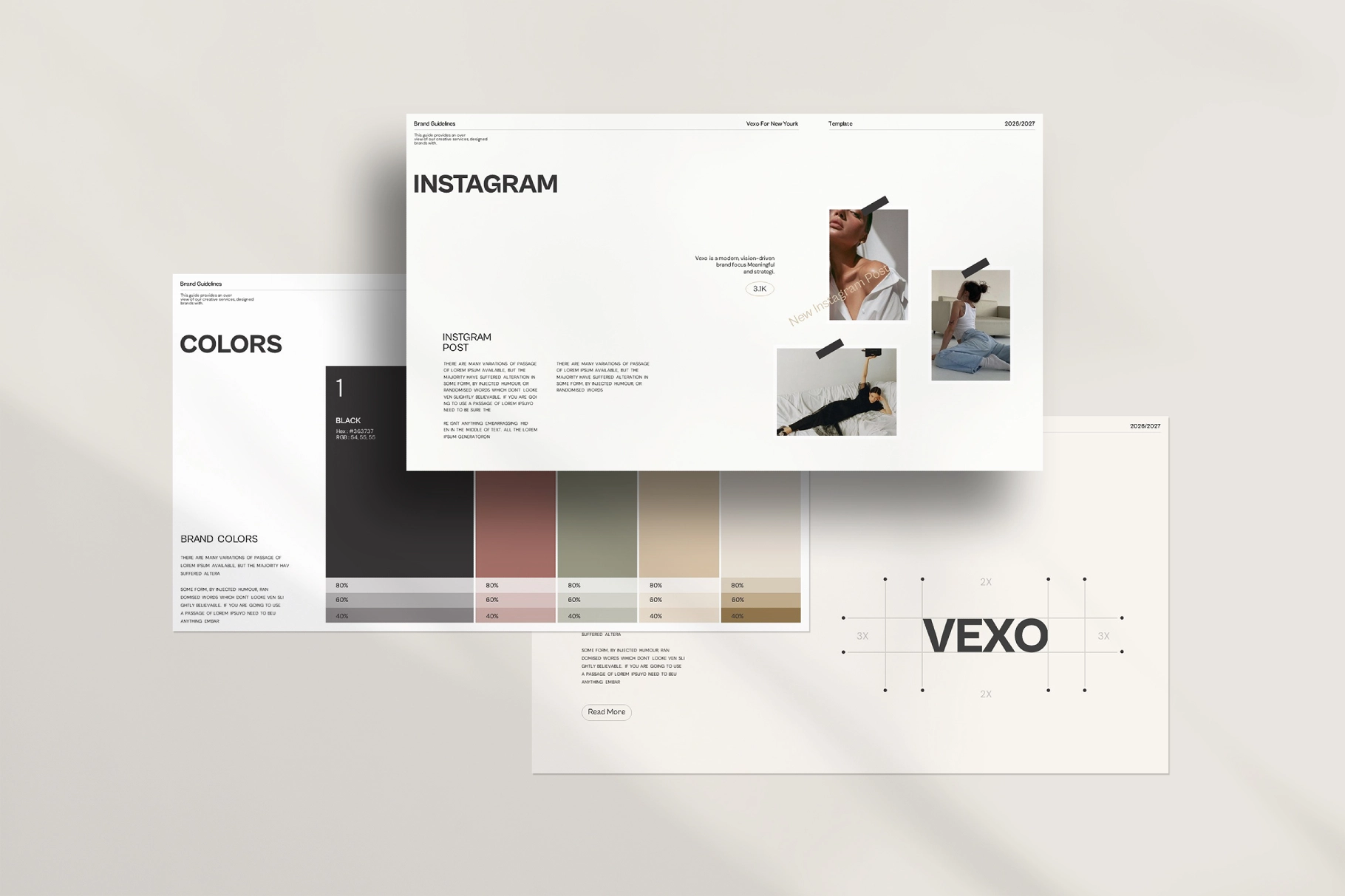 Vexo Brand Guidelines Presentation Template