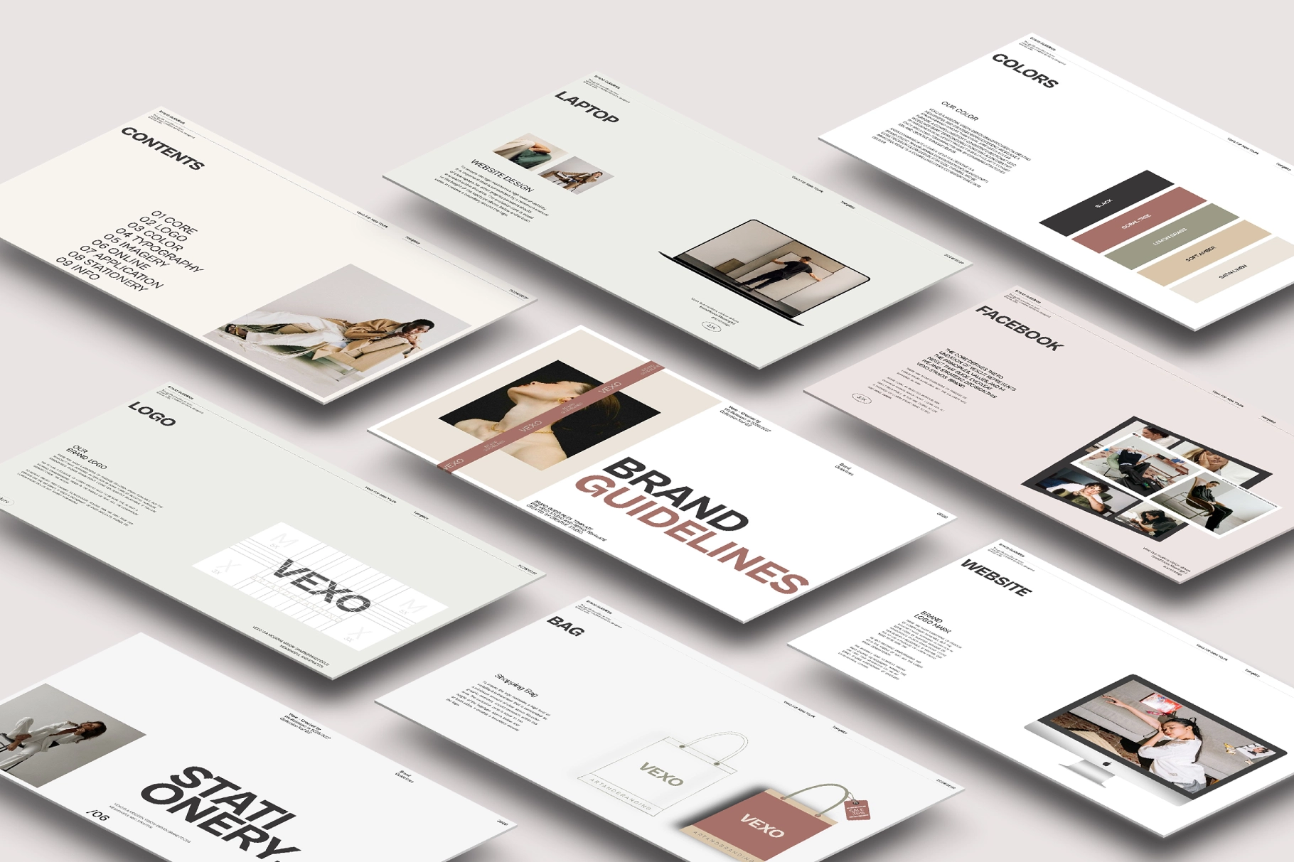 Vexo Brand Guidelines Presentation Template