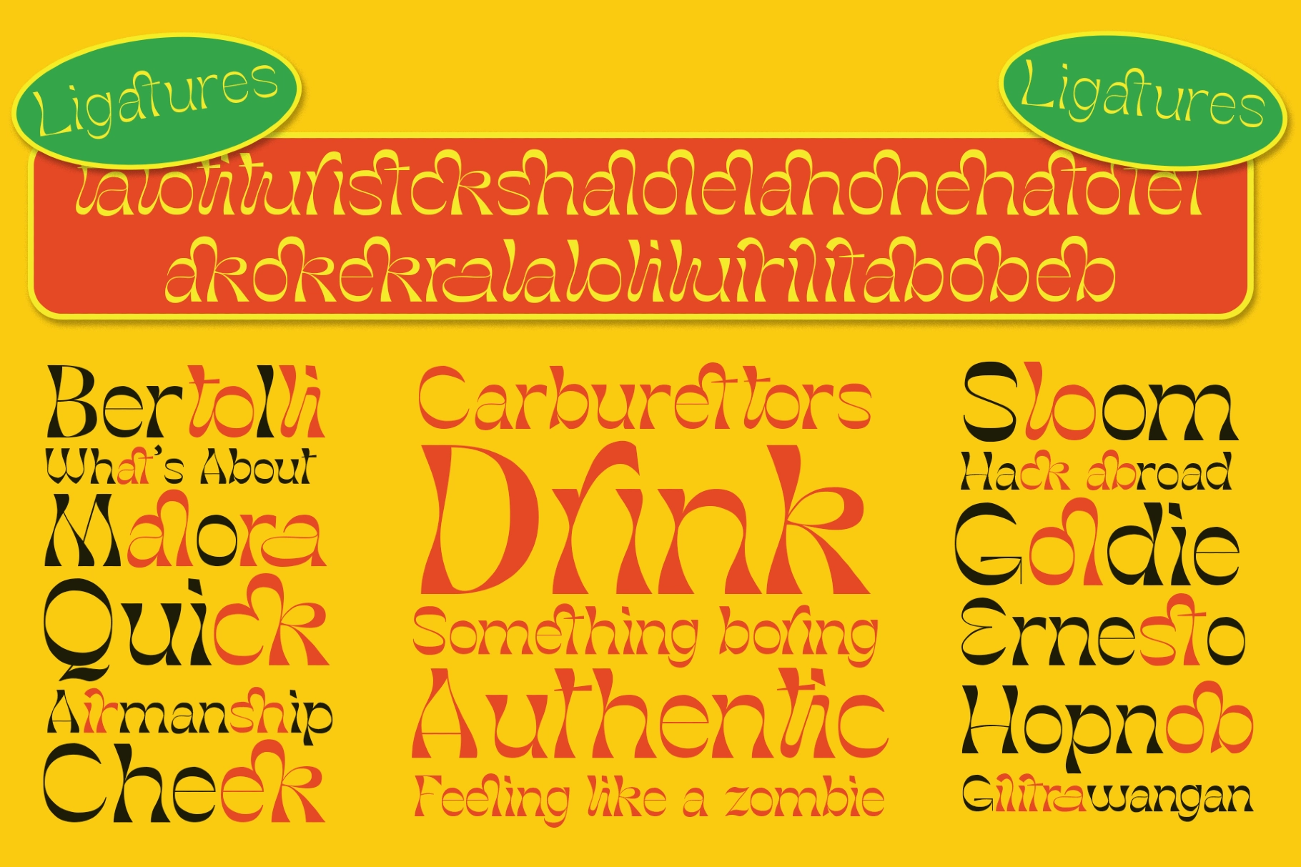 Molex Shoora - Reverse Contrast Font