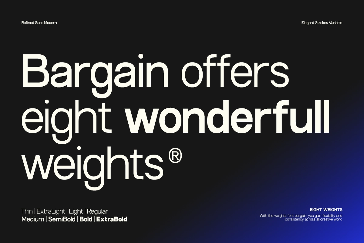 GC Bargain – Modern Sans Family