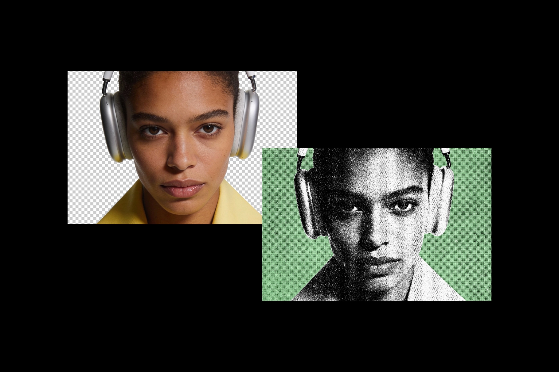 Grunge Halftone Photo Effect