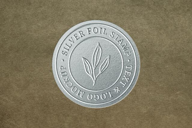 Foil Stamp Paper Mockup