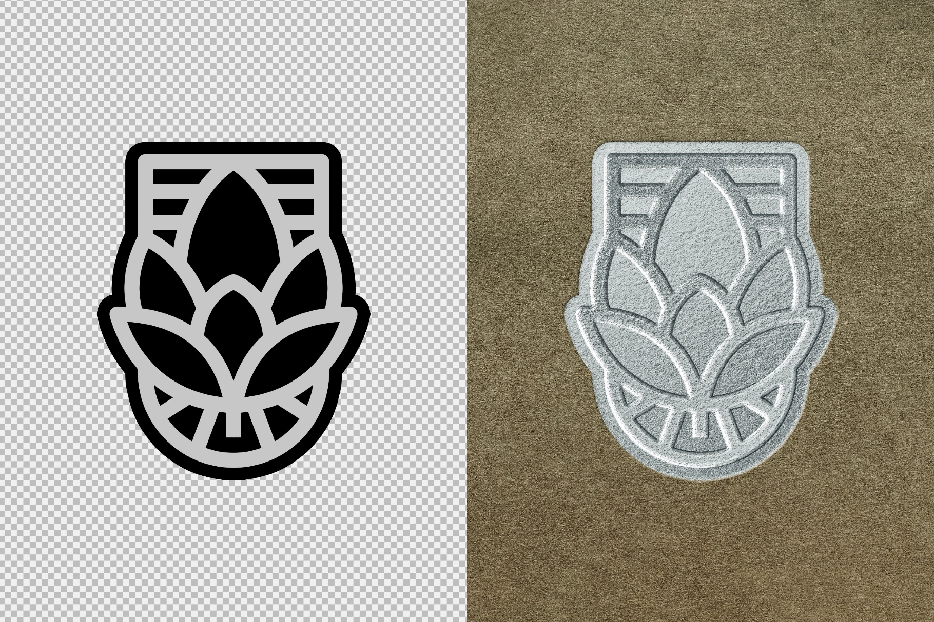 Foil Stamp Paper Mockup