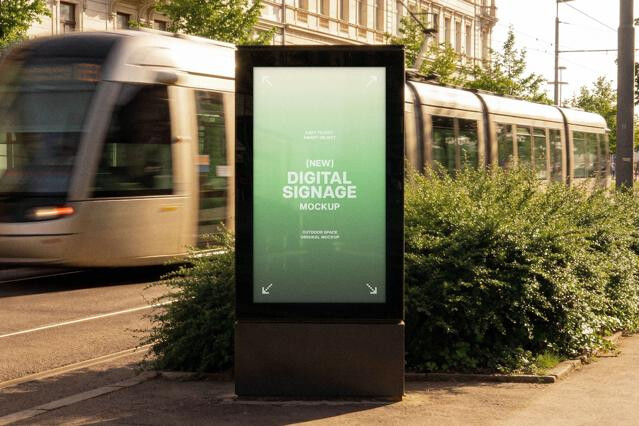 Outdoor Digital Signage Mockup