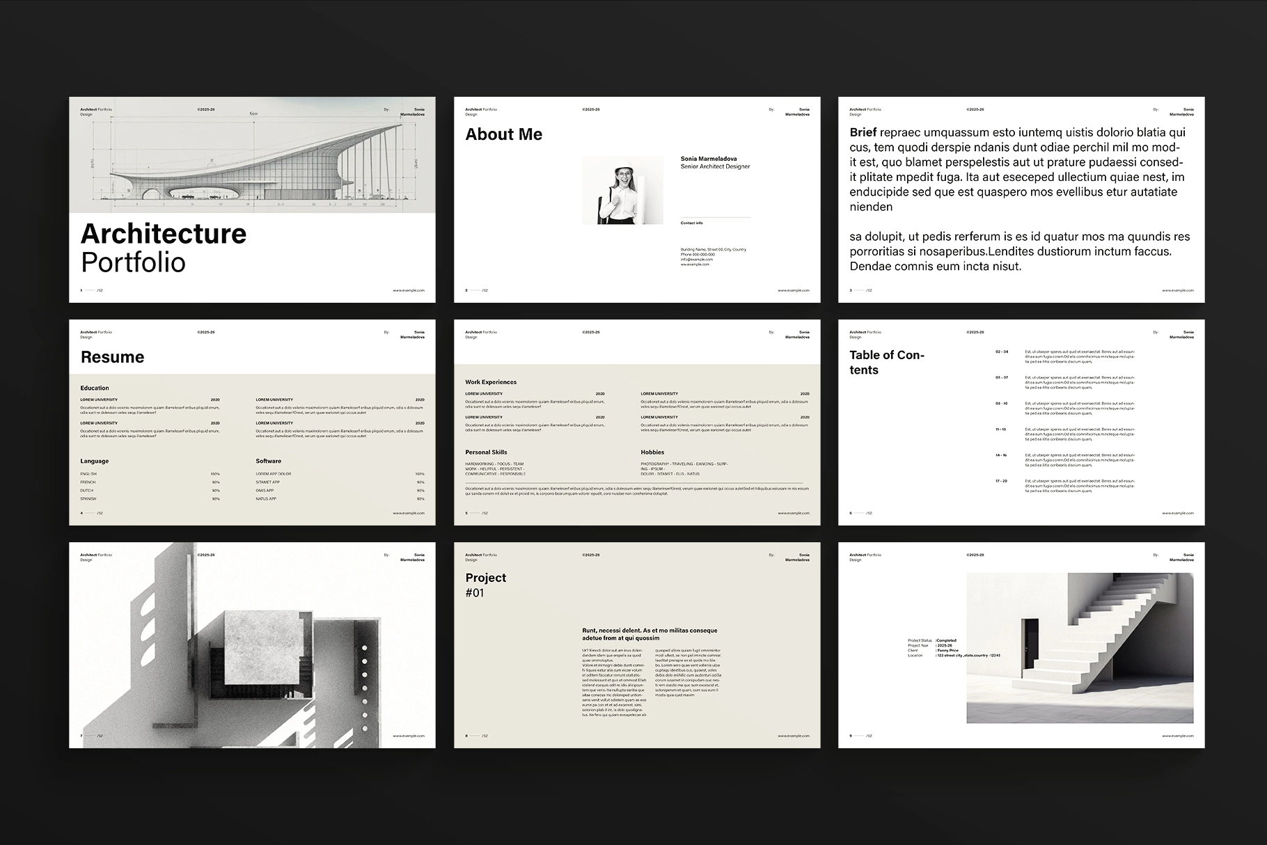 Architecture Portfolio Presentation Template