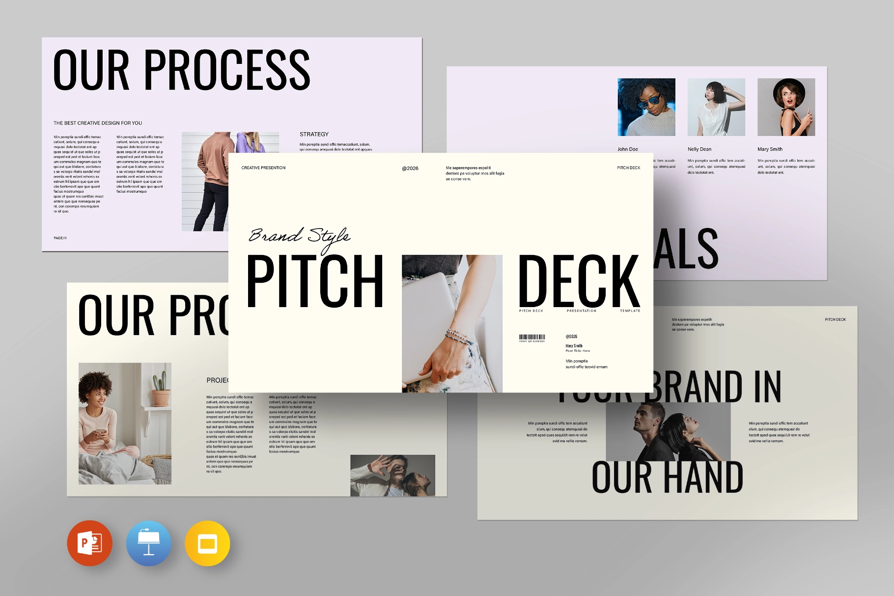 Brand Style Pitch Deck Presentation Template