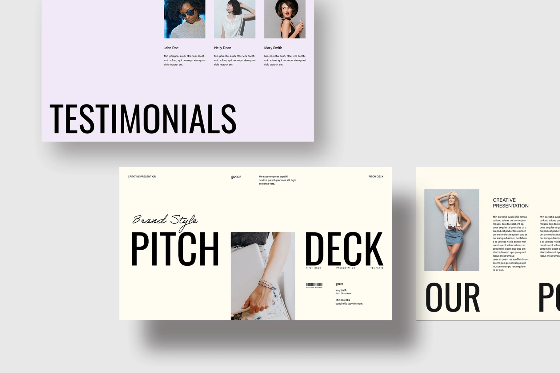 Brand Style Pitch Deck Presentation Template