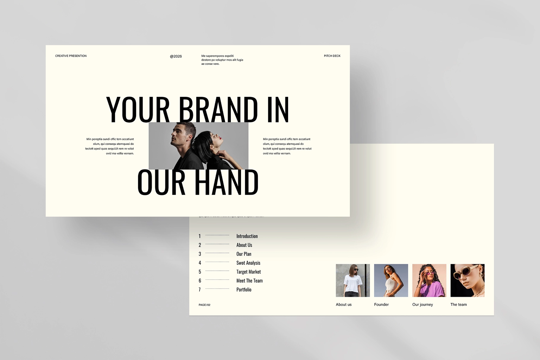 Brand Style Pitch Deck Presentation Template