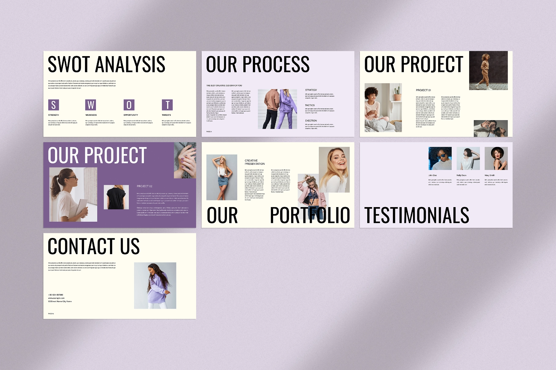 Brand Style Pitch Deck Presentation Template