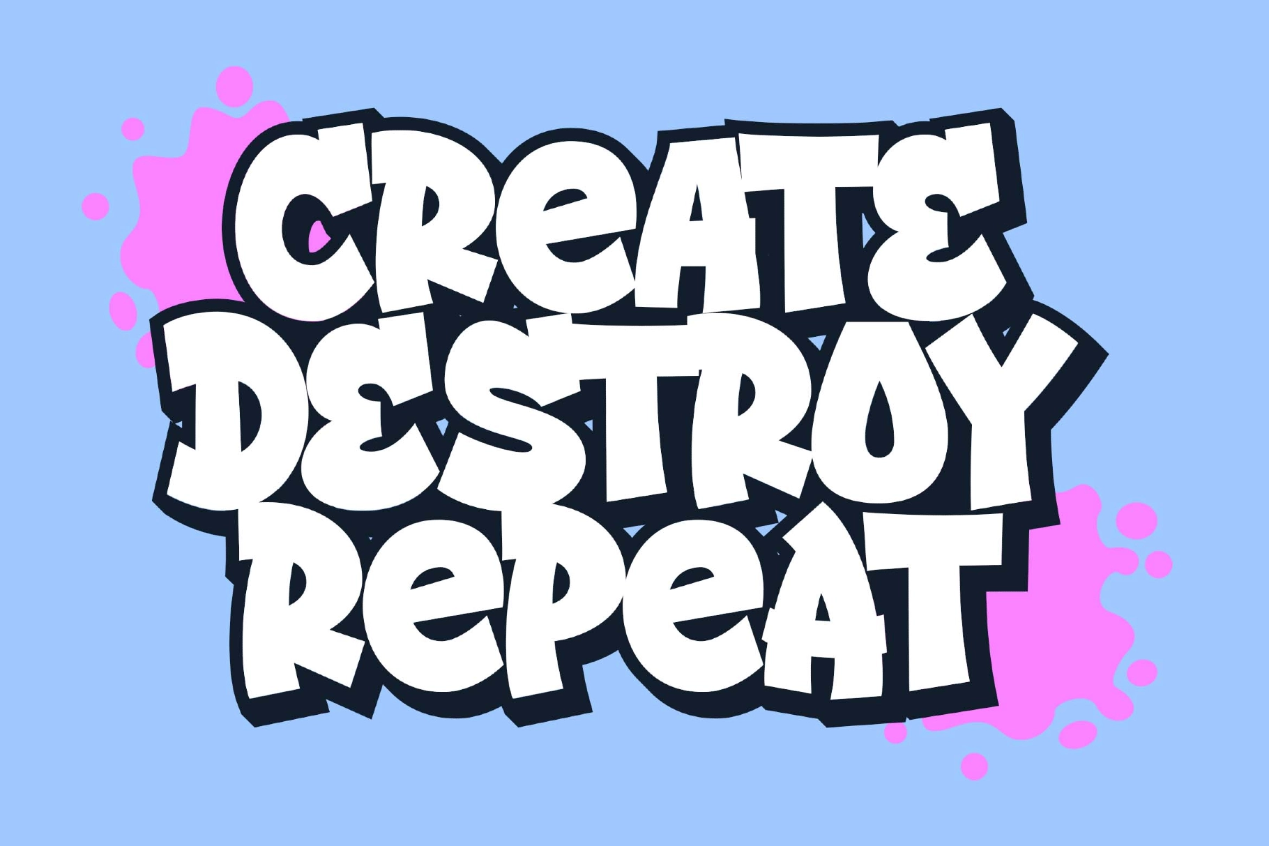 Street Drips a Graffiti Cartoon Font