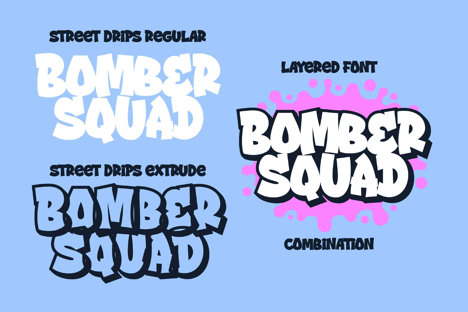 Street Drips a Graffiti Cartoon Font