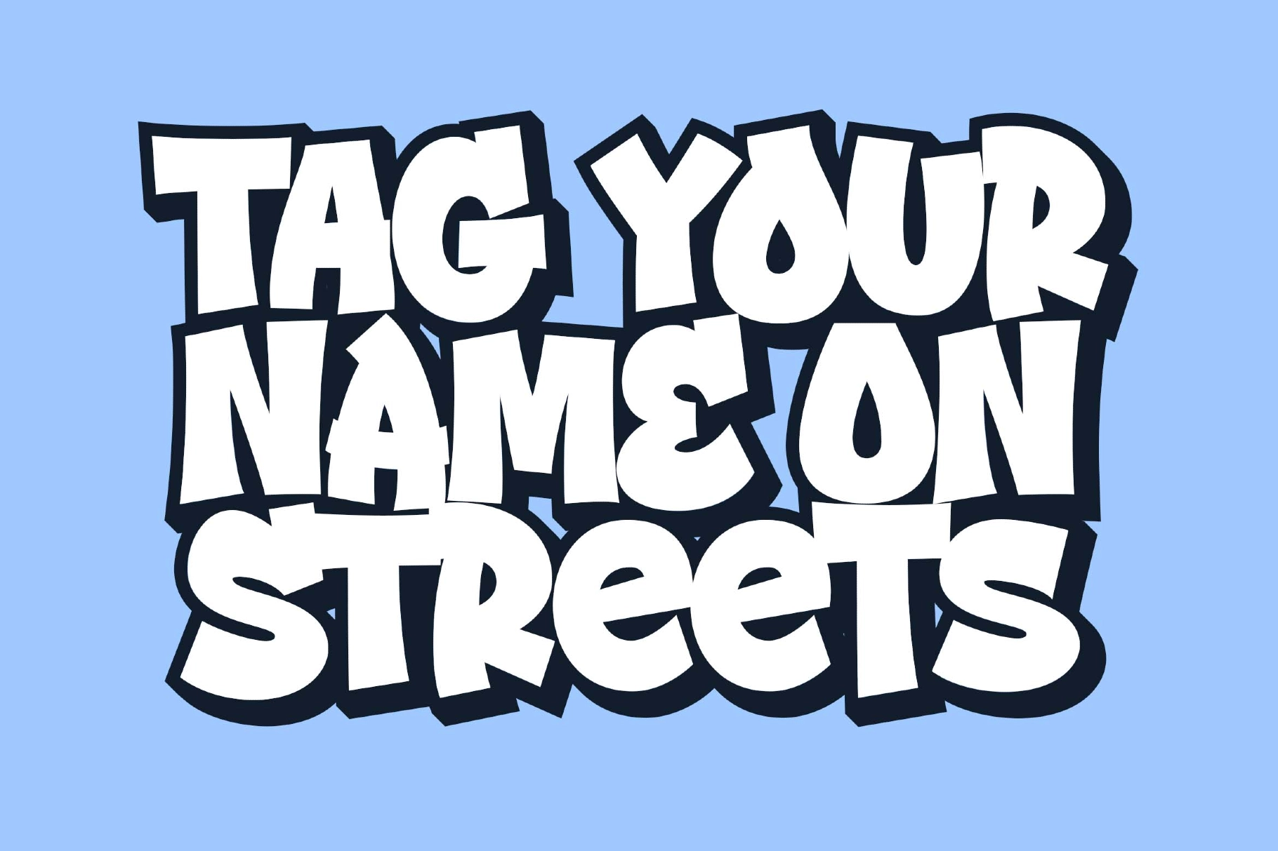 Street Drips a Graffiti Cartoon Font