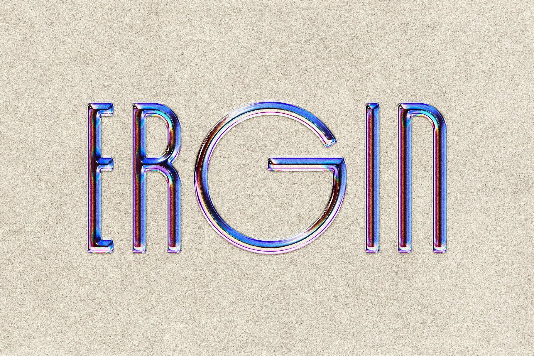 Retro Blue Chrome Text Effect