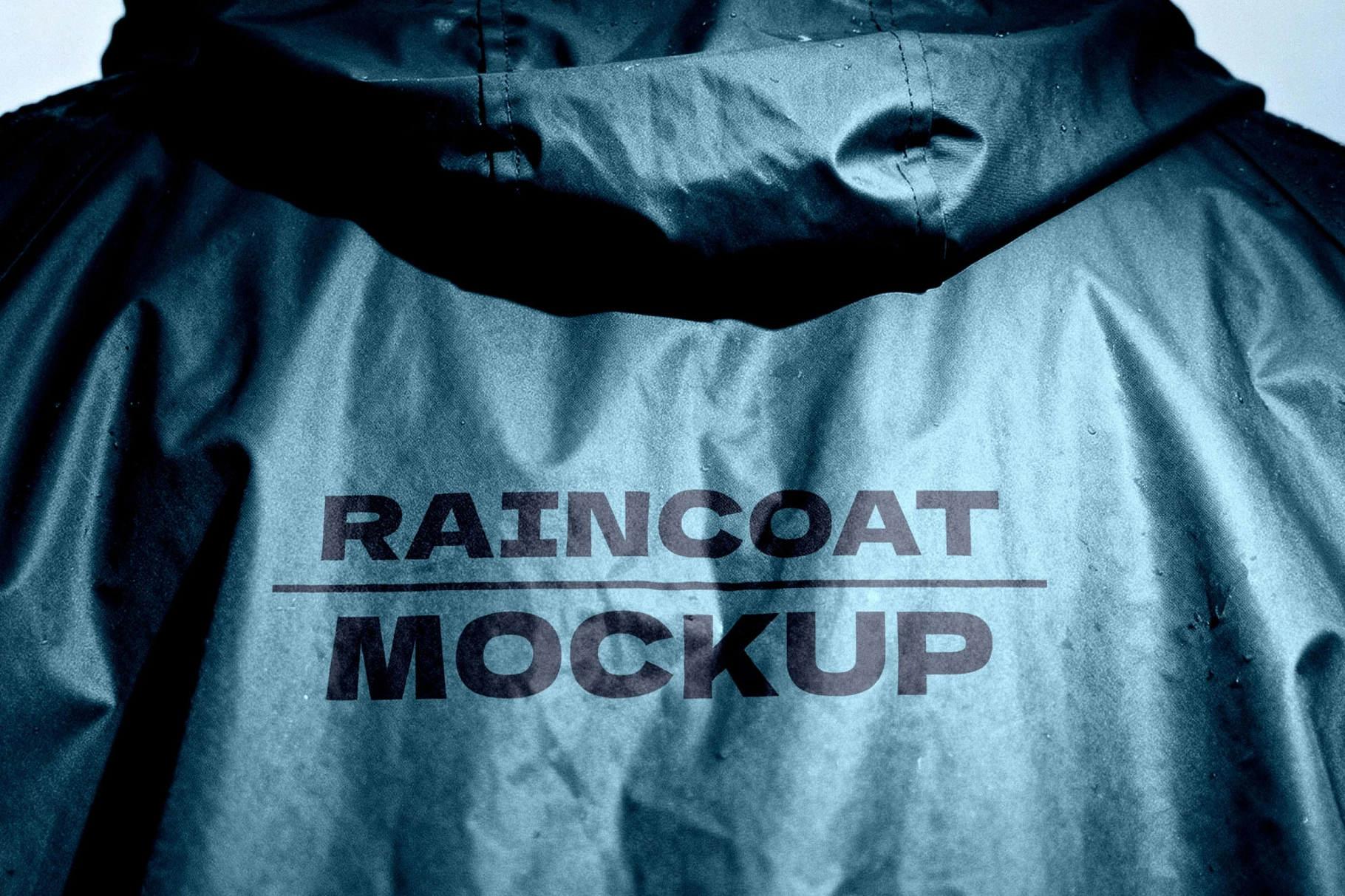 Back-View Raincoat Mockup