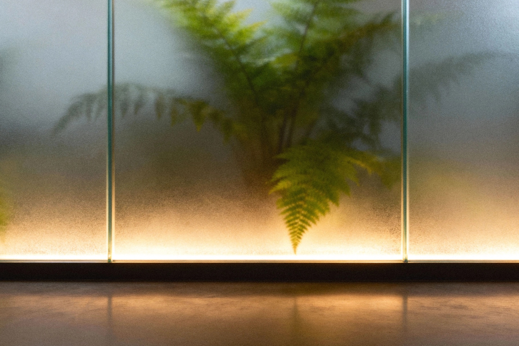 Frosted Glass Wall Mockup