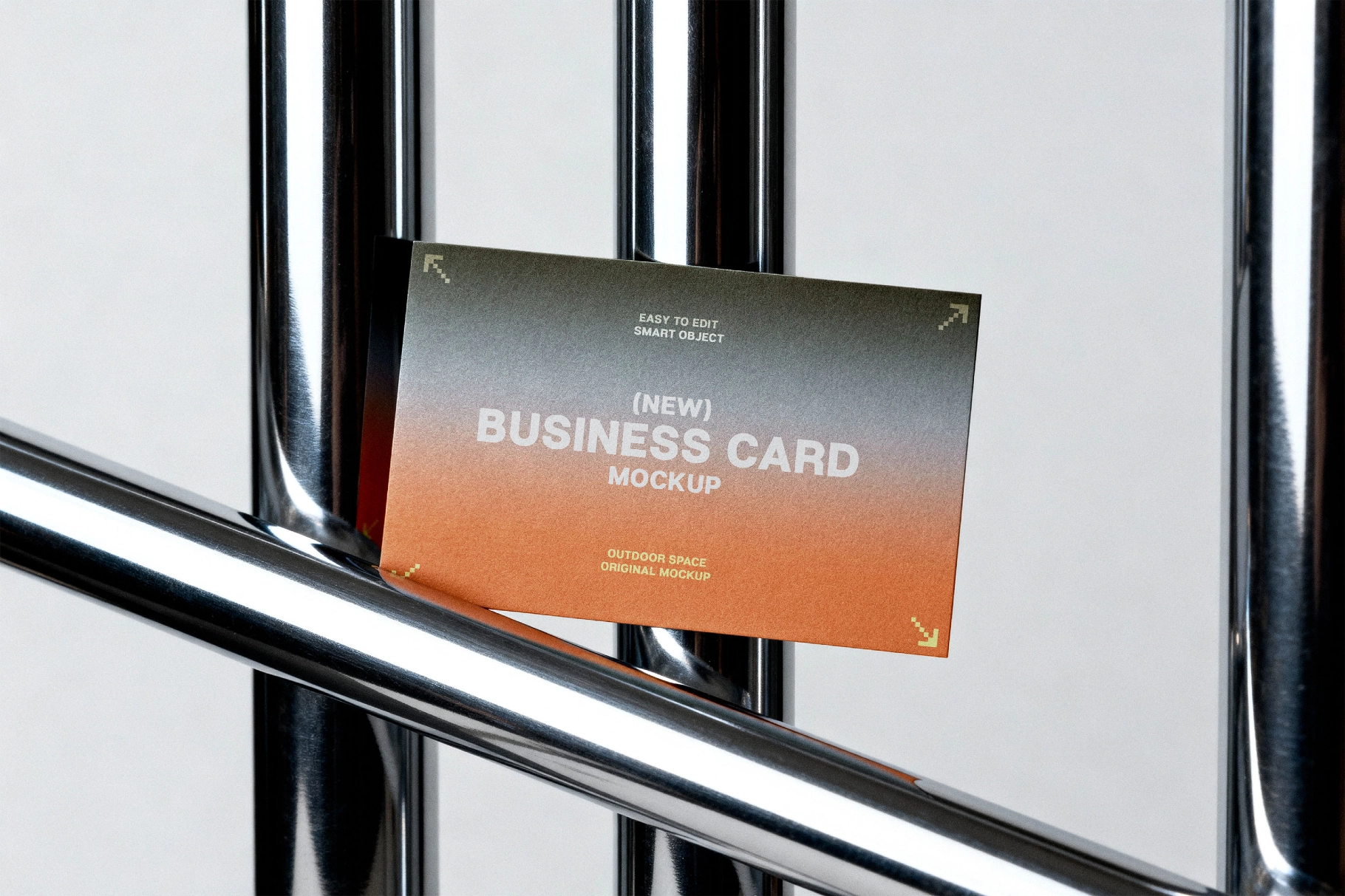 Business Card Mockup on Railing